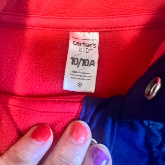 Cozy Kids' Navy Fleece Jacket - Picture 2 of 2